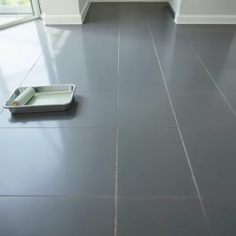 Malowanie płytek na podłodze