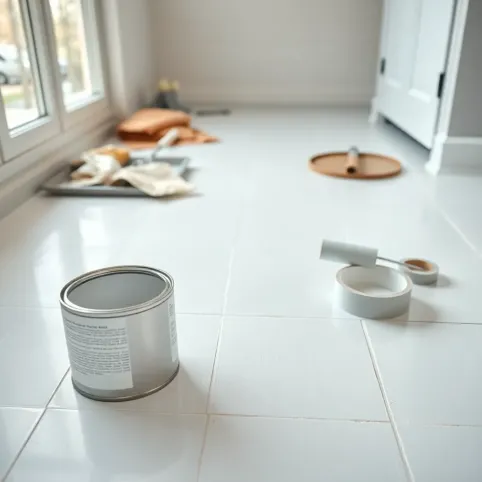 Malowanie płytek podłogowych w łazience