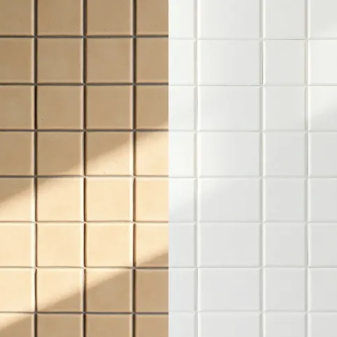 Malowanie płytek w kuchni przed i po