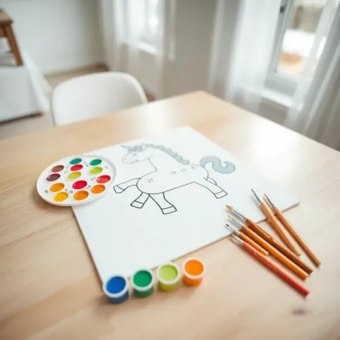 Malowanie po numerach dla dzieci