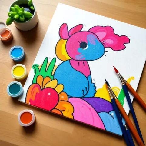 Malowanie po numerach dla dzieci 8 lat