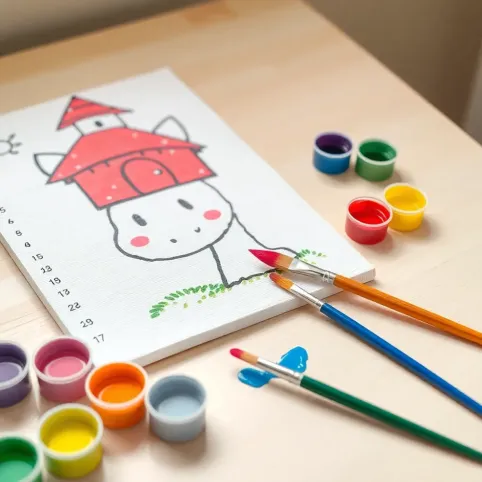 Malowanie po numerach dla dzieci 9 lat