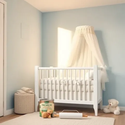 Malowanie ścian a niemowlę