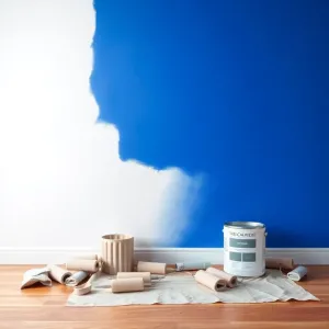 Malowanie ścian na biało po kolorze