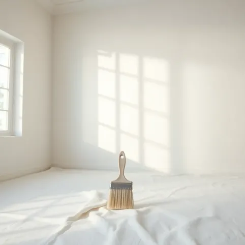 Malowanie ścian na biało sennik