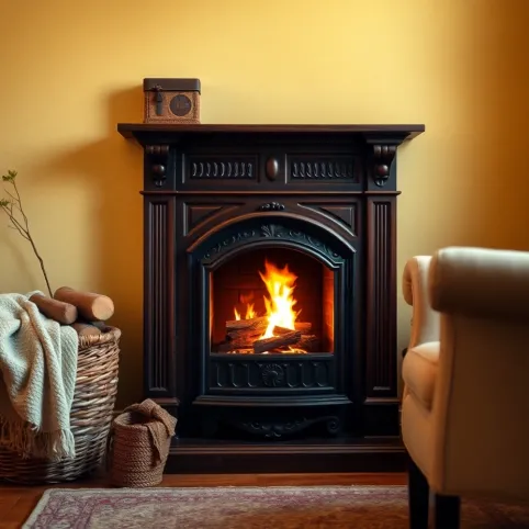 Mały Kominek Na Drewno