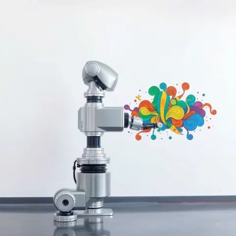 Maszyna do malowania obrazów na ścianie