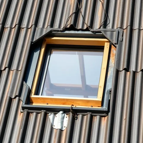 Montaż okna dachowego w istniejącym dachu z blachy trapezowej