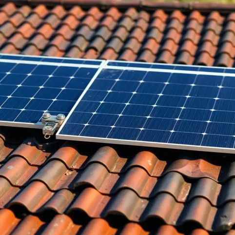 Montaż paneli fotowoltaicznych na dachu z blachodachówki