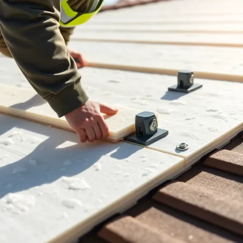 Montaż płyty PIR na dach