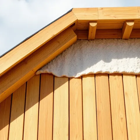 Montaż styropapy na dachu drewnianym