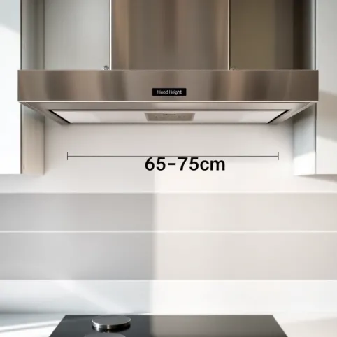 Na jakiej wysokości okap kominowy