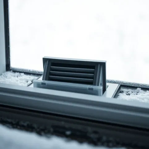 Nawiewniki w oknach dachowych zimą