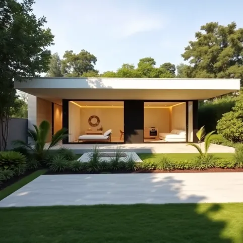 Nowoczesne domy parterowe z płaskim dachem
