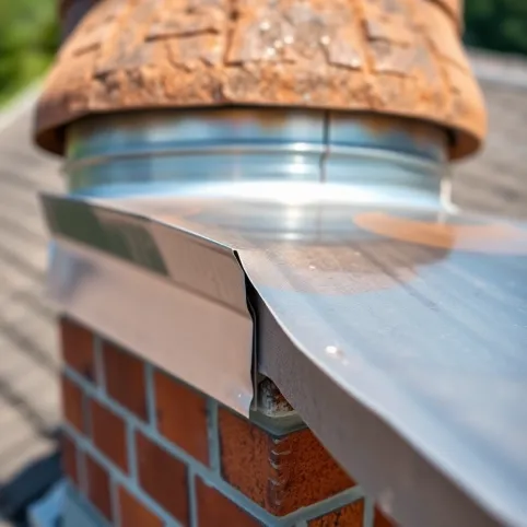 Obróbka Komina Blachą Płaską