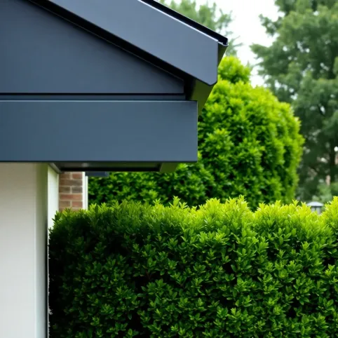 Okap dachu a granica działki