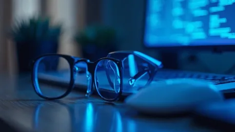 Okulary z filtrem światła niebieskiego i antyrefleksem