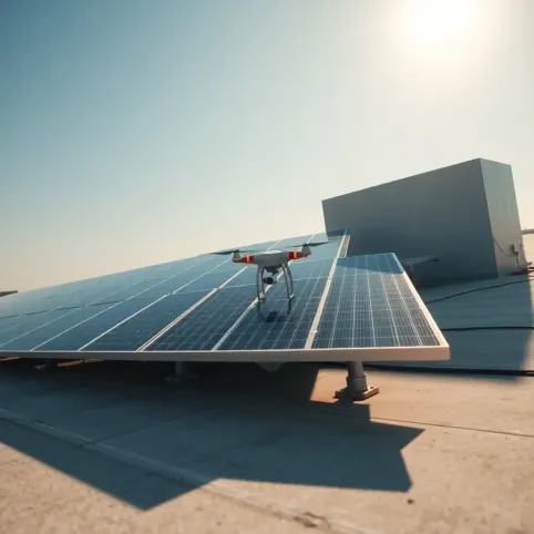 Panele fotowoltaiczne montaż na dachu płaskim