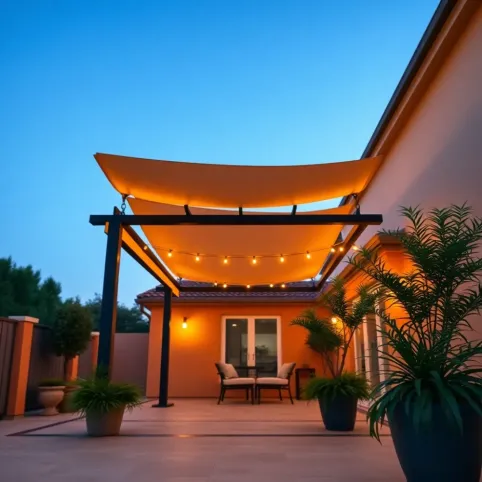 Pergola tarasowa z rozsuwanym dachem