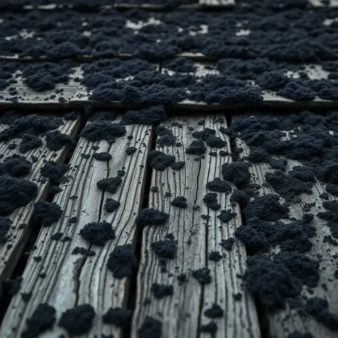 Pleśń na deskach dachowych