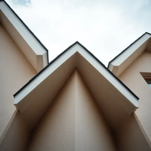 Podbitka z tynku dach dwuspadowy