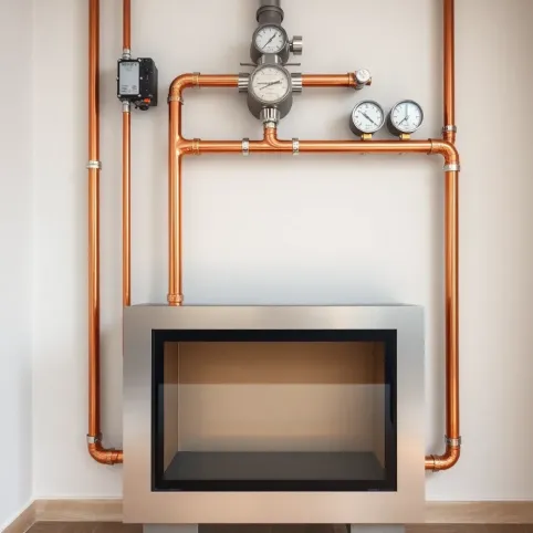 Podłączenie kominka z płaszczem wodnym w układzie zamkniętym