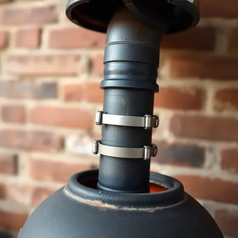 Podłączenie pieca typu koza do komina