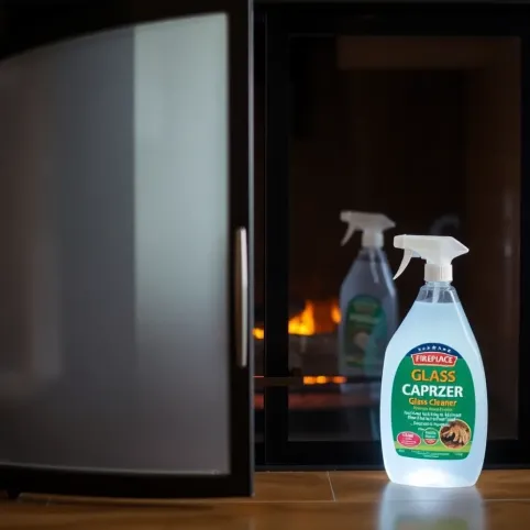 Preparat do czyszczenia szyby w kominku