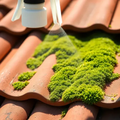 Preparat na mech na dachu