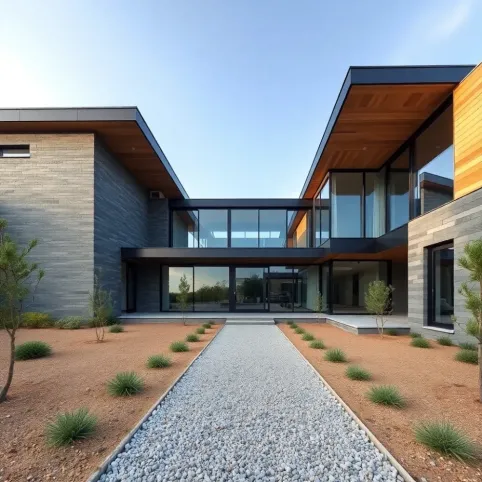 Projekt domu piętrowego z płaskim dachem