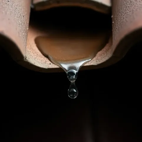 Przeciekający dach z dachówki