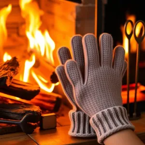 Rękawice ogniochronne do kominka