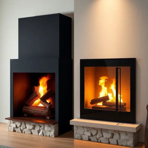 Rodzaje kominków z płaszczem wodnym