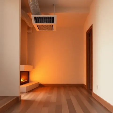 Rozprowadzenie ciepła z kominka na piętrze