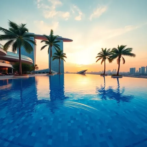 Singapur hotel z basenem na dachu