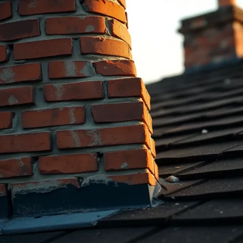 Stary komin z cegły