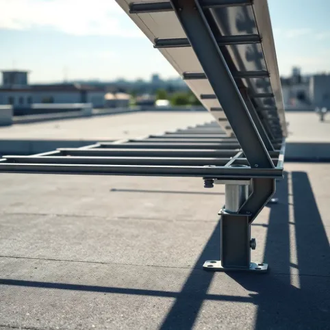 Stelaż do paneli fotowoltaicznych na dachu płaskim cena