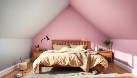 Sypialnia ze skosami jak pomalować