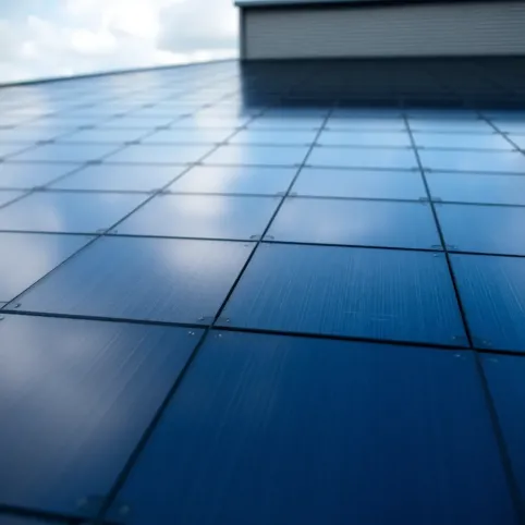 Szczelny dach z paneli fotowoltaicznych