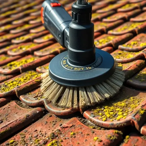 Szczotka obrotowa do mycia dachu