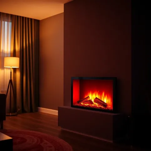 Sztuczny kominek w bloku