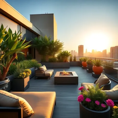Taras na dachu inspiracje