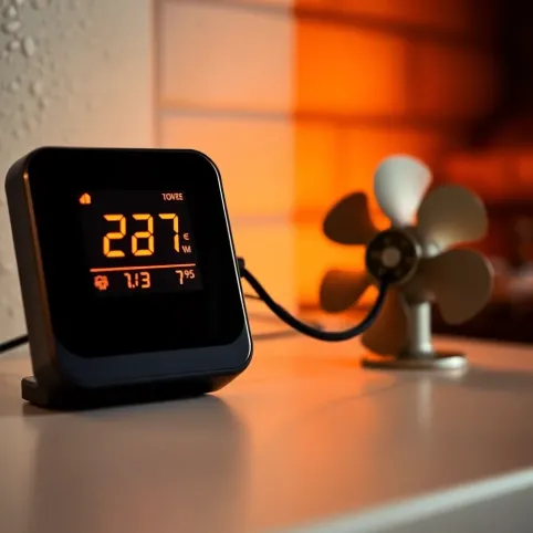 Termostat do turbiny kominkowej