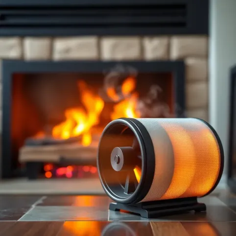 Turbina do kominka z filtrem