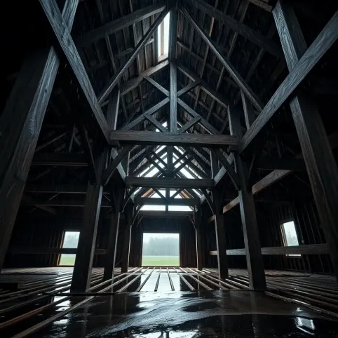 Więźba dachowa a deszcz