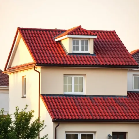 Wiśniowy dach jaka elewacja