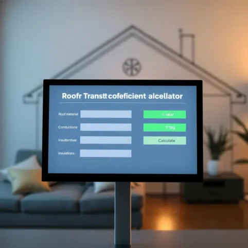 Współczynnik przenikania ciepła dla dachu Kalkulator