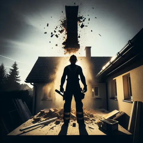 Wyburzenie Komina W Domu Jednorodzinnym