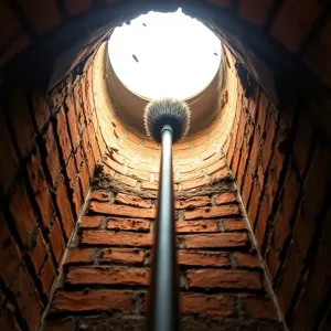 Wycior do komina od dołu