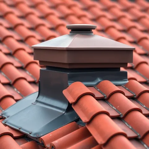 Wykończenie Komina Systemowego Ponad Dachem